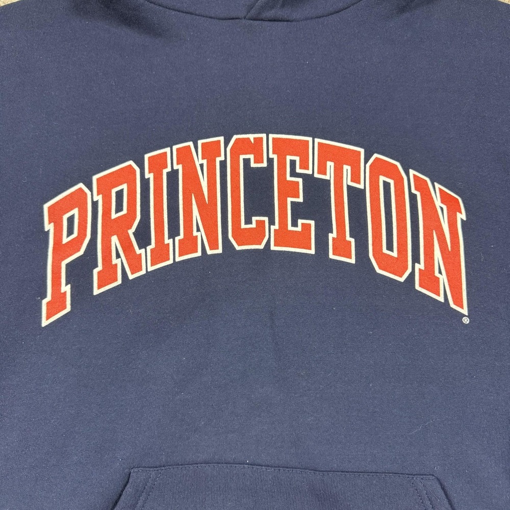 Vintage Russell Athletic Hoodie Adult XL Blue Princeton Tigers Sweatshirt 90s - Picture 5 of 15